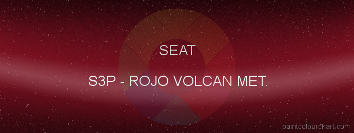 Seat paint S3P Rojo Volcan Met.
