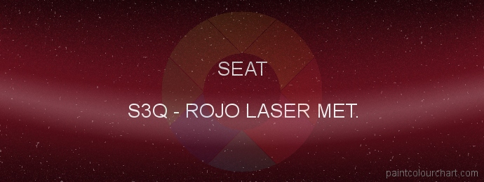Seat paint S3Q Rojo Laser Met.