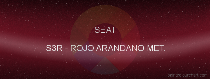 Seat paint S3R Rojo Arandano Met.