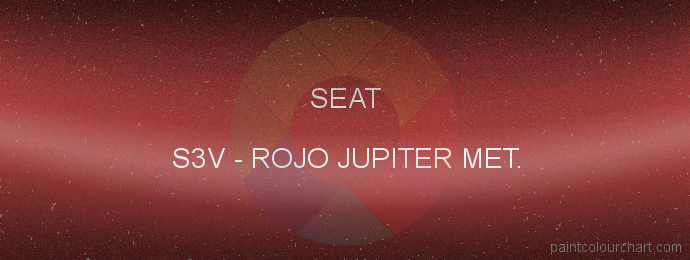 Seat paint S3V Rojo Jupiter Met.