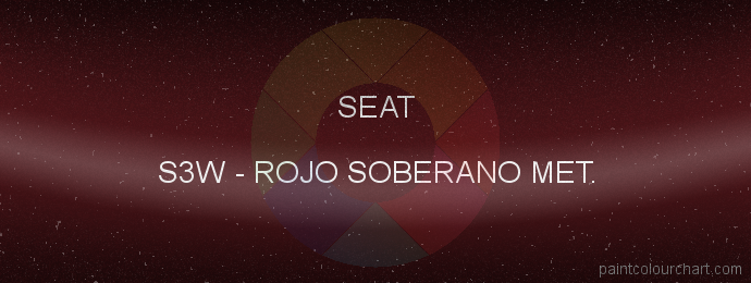 Seat paint S3W Rojo Soberano Met.