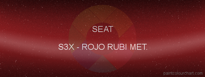 Seat paint S3X Rojo Rubi Met.