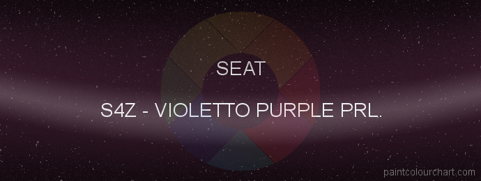 Seat paint S4Z Violetto Purple Prl.