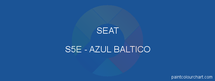 Seat paint S5E Azul Baltico