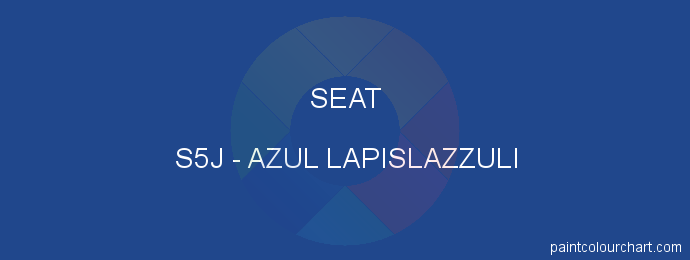 Seat paint S5J Azul Lapislazzuli