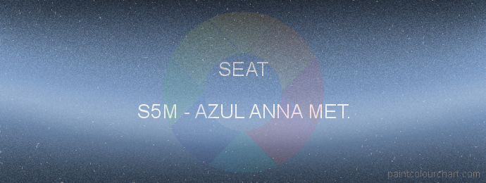 Seat paint S5M Azul Anna Met.