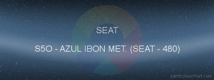 Seat paint S5O Azul Ibon Met. (seat - 480)