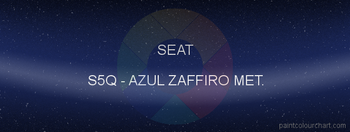 Seat paint S5Q Azul Zaffiro Met.