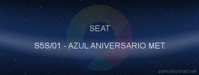 Seat paint S5S/01 Azul Aniversario Met.
