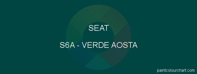 Seat paint S6A Verde Aosta
