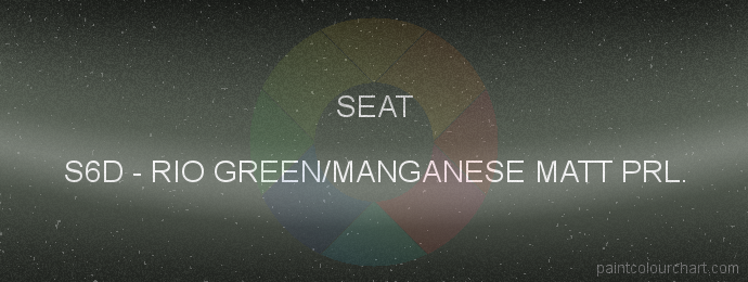 Seat paint S6D Rio Green/manganese Matt Prl.