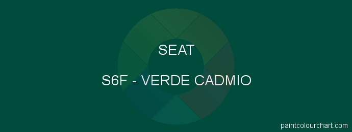 Seat paint S6F Verde Cadmio