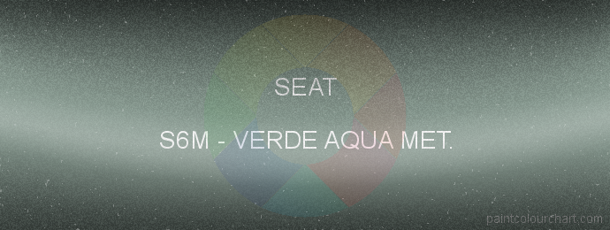 Seat paint S6M Verde Aqua Met.
