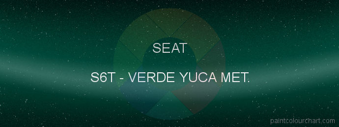 Seat paint S6T Verde Yuca Met.