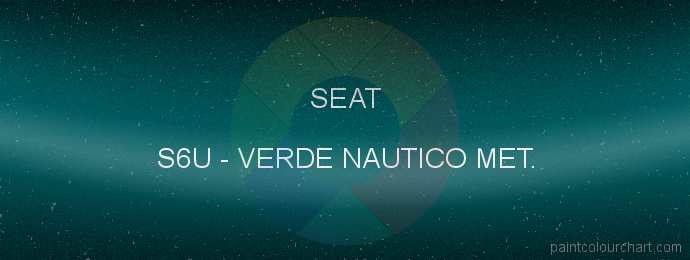 Seat paint S6U Verde Nautico Met.
