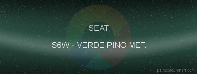 Seat paint S6W Verde Pino Met.