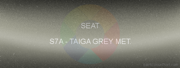 Seat paint S7A Taiga Grey Met.