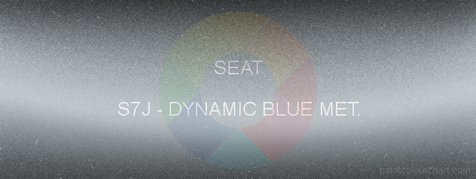 Seat paint S7J Dynamic Blue Met.