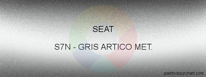 Seat paint S7N Gris Artico Met.
