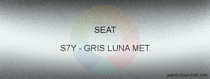 Seat paint S7Y Gris Luna Met.