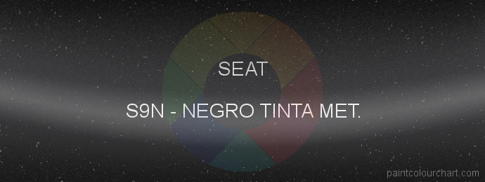 Seat paint S9N Negro Tinta Met.