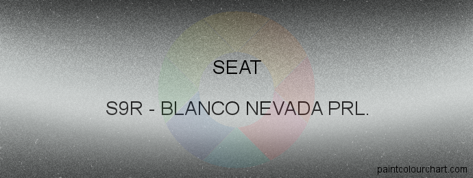 Seat paint S9R Blanco Nevada Prl.