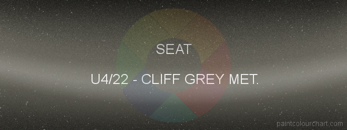 Seat paint U4/22 Cliff Grey Met.