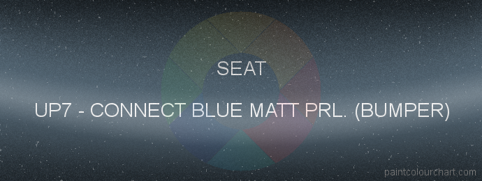 Seat paint UP7 Connect Blue Matt Prl. (bumper)