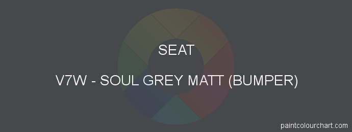 Seat paint V7W Soul Grey Matt (bumper)