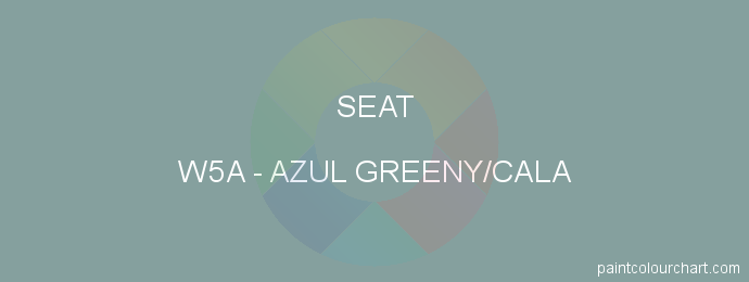 Seat paint W5A Azul Greeny/cala