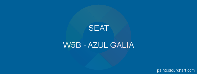 Seat paint W5B Azul Galia