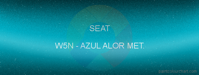 Seat paint W5N Azul Alor Met.
