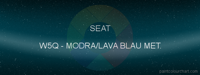 Seat paint W5Q Modra/lava Blau Met.
