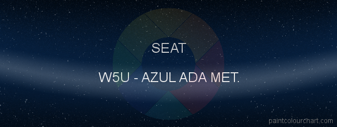 Seat paint W5U Azul Ada Met.