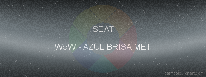 Seat paint W5W Azul Brisa Met.