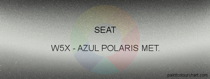 Seat paint W5X Azul Polaris Met.