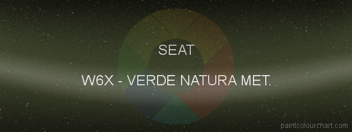 Seat paint W6X Verde Natura Met.