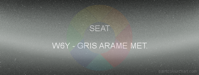 Seat paint W6Y Gris Arame Met.