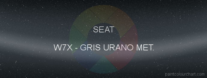 Seat paint W7X Gris Urano Met.