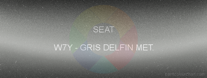 Seat paint W7Y Gris Delfin Met.