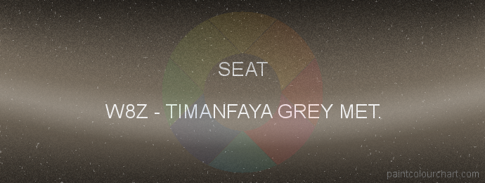 Seat paint W8Z Timanfaya Grey Met.