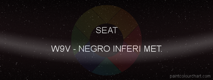 Seat paint W9V Negro Inferi Met.
