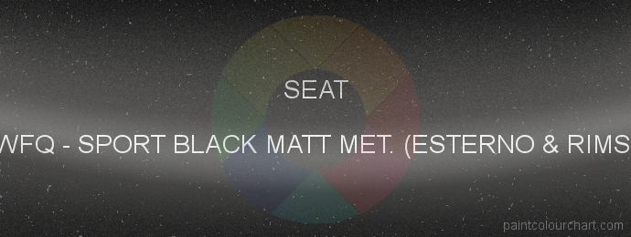 Seat paint WFQ Sport Black Matt Met. (esterno & Rims)