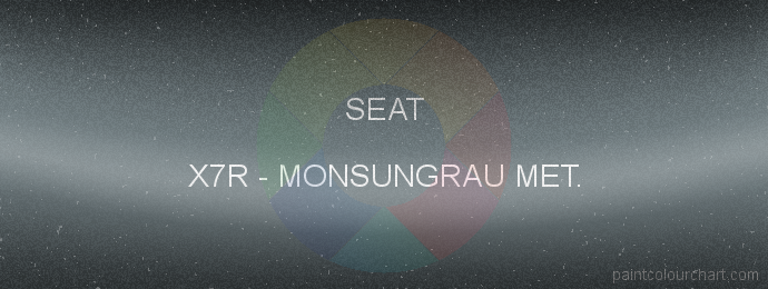 Seat paint X7R Monsungrau Met.