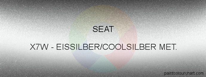 Seat paint X7W Eissilber/coolsilber Met