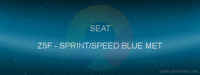 Seat paint Z5F Sprint/speed Blue Met.