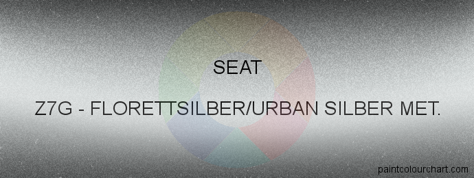 Seat paint Z7G Florettsilber/urban Silber Met.