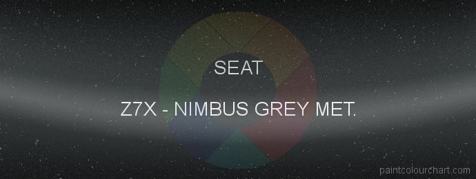 Seat paint Z7X Nimbus Grey Met.