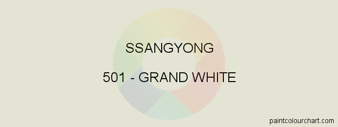 Ssangyong paint 501 Grand White