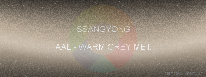 Ssangyong paint AAL Warm Grey Met.